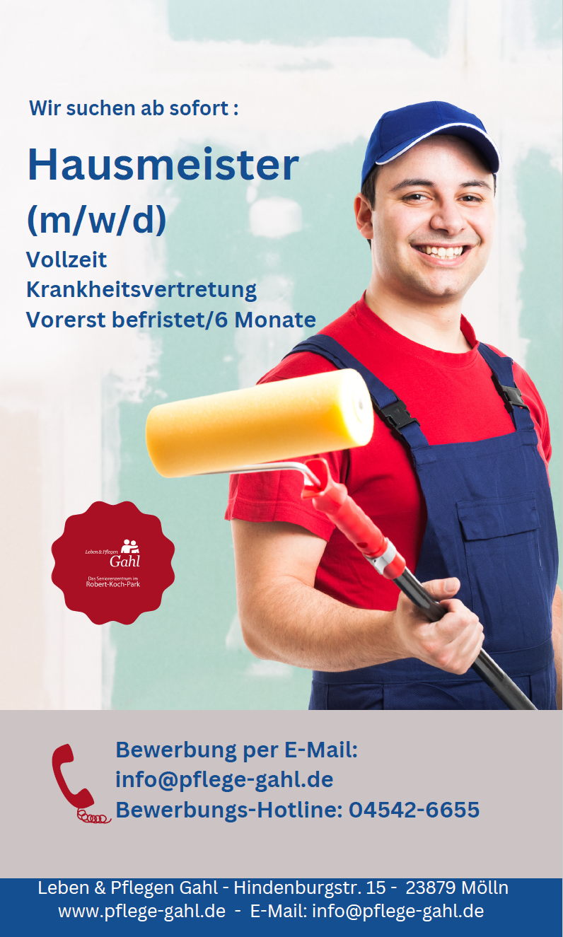 Stellenanzeige Hausmeister (m/w/d)